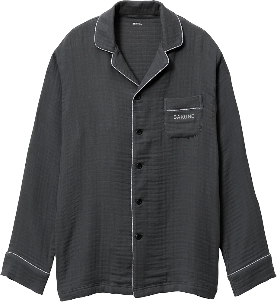 Amazon | [TENTIAL] BAKUNE パジャマ ガーゼ トップス(長袖シャツ
