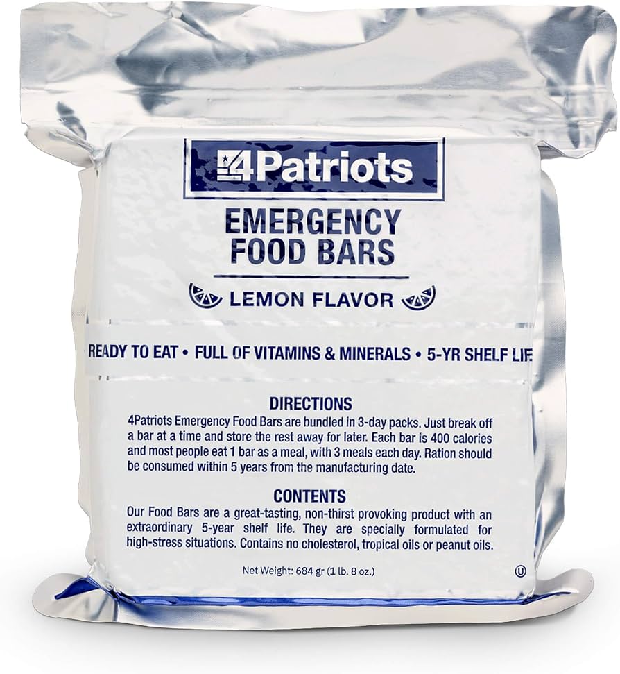 Amazon.com: 4Patriots Emergency Food Bars: Non-Perishable S.O.S
