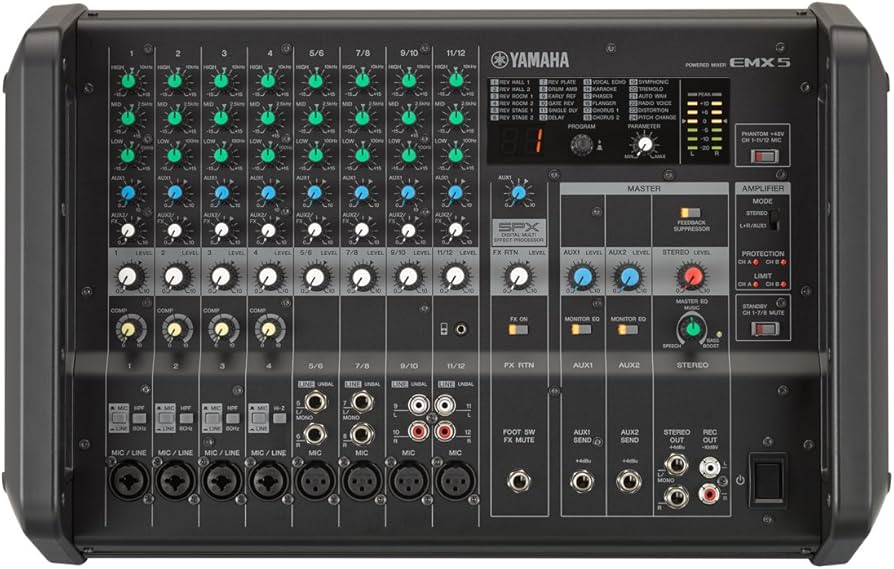 Amazon | ヤマハ(YAMAHA) (AATJO) パワードミキサー EMX5 | ミキサー