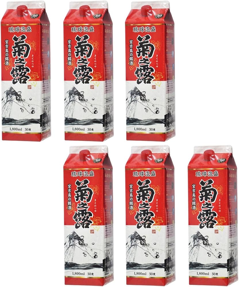 Amazon.co.jp: 泡盛 菊之露酒造 菊之露30度1800ml紙パック×6本 菊の露