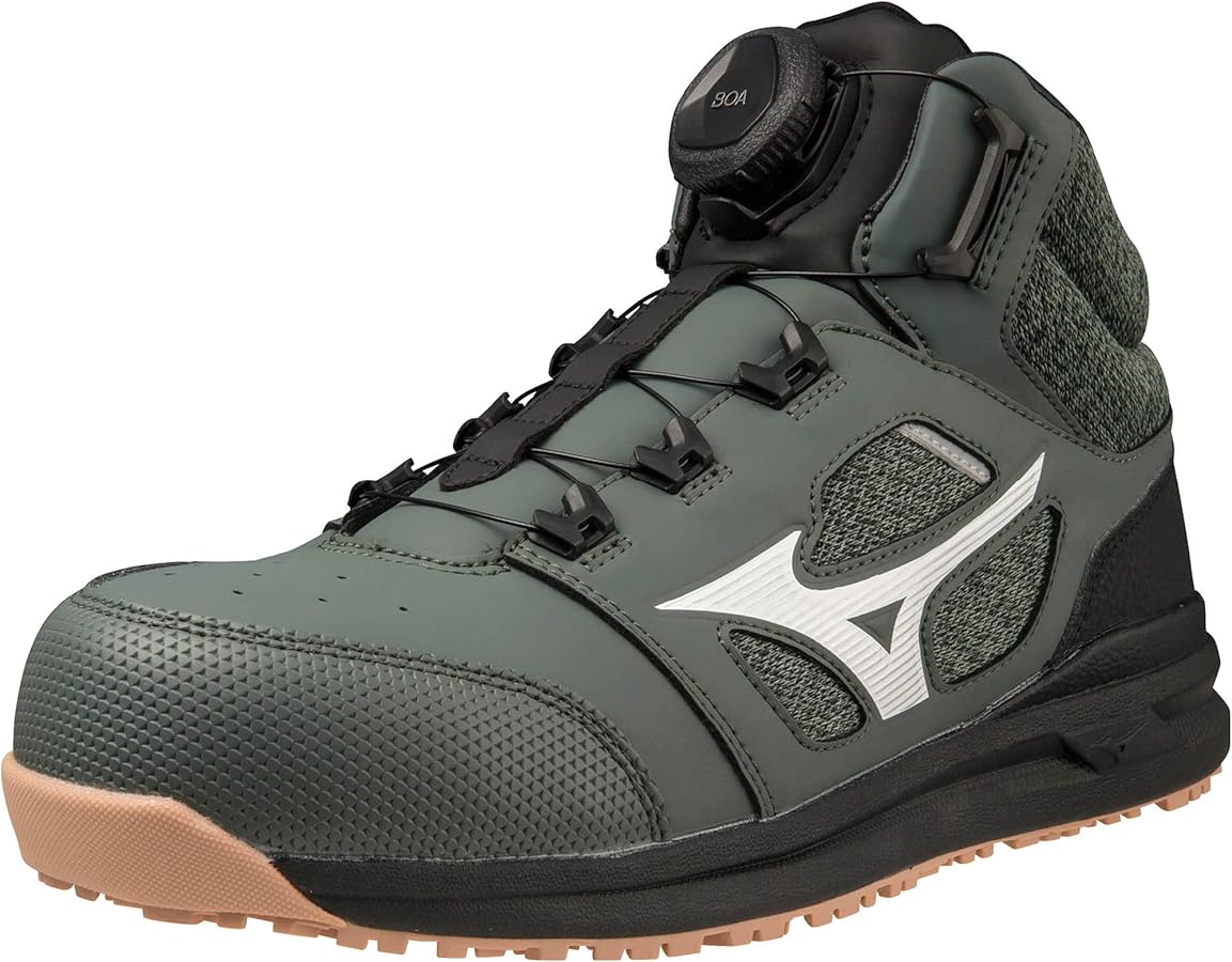 Amazon.co.jp: Mizuno AllMighty LSII 73M BOA Work Shoes Men's