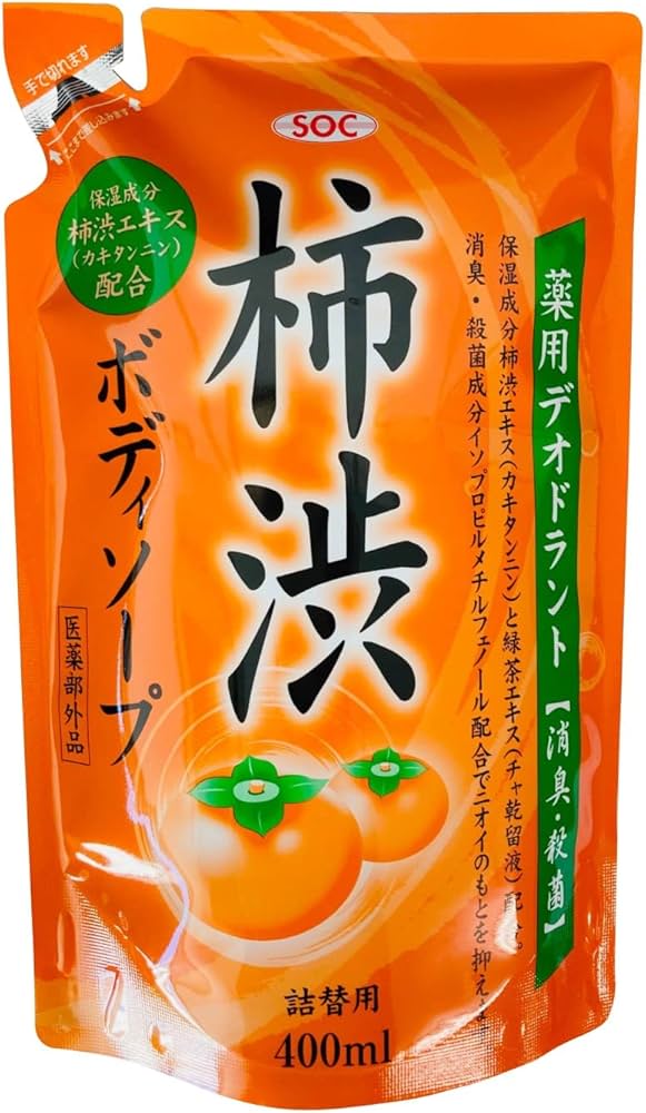 Amazon | SOC 薬用柿渋ボディソープ (医薬部外品) 詰替 (400mL) | SOC
