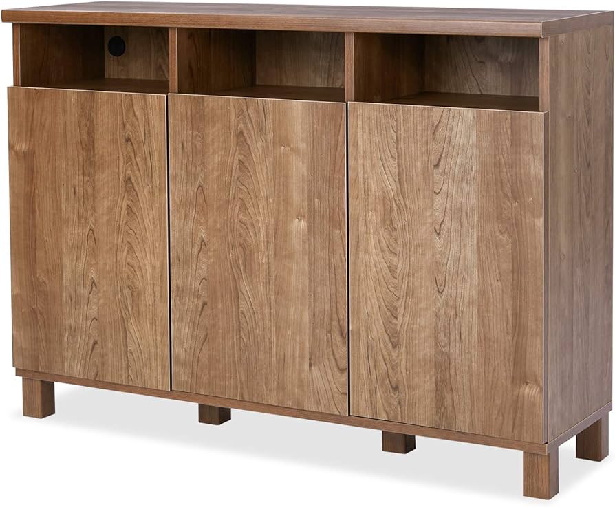 LOWYA】幅110 キャビネット 木製 ライトブラウン チェスト LOWYA】幅