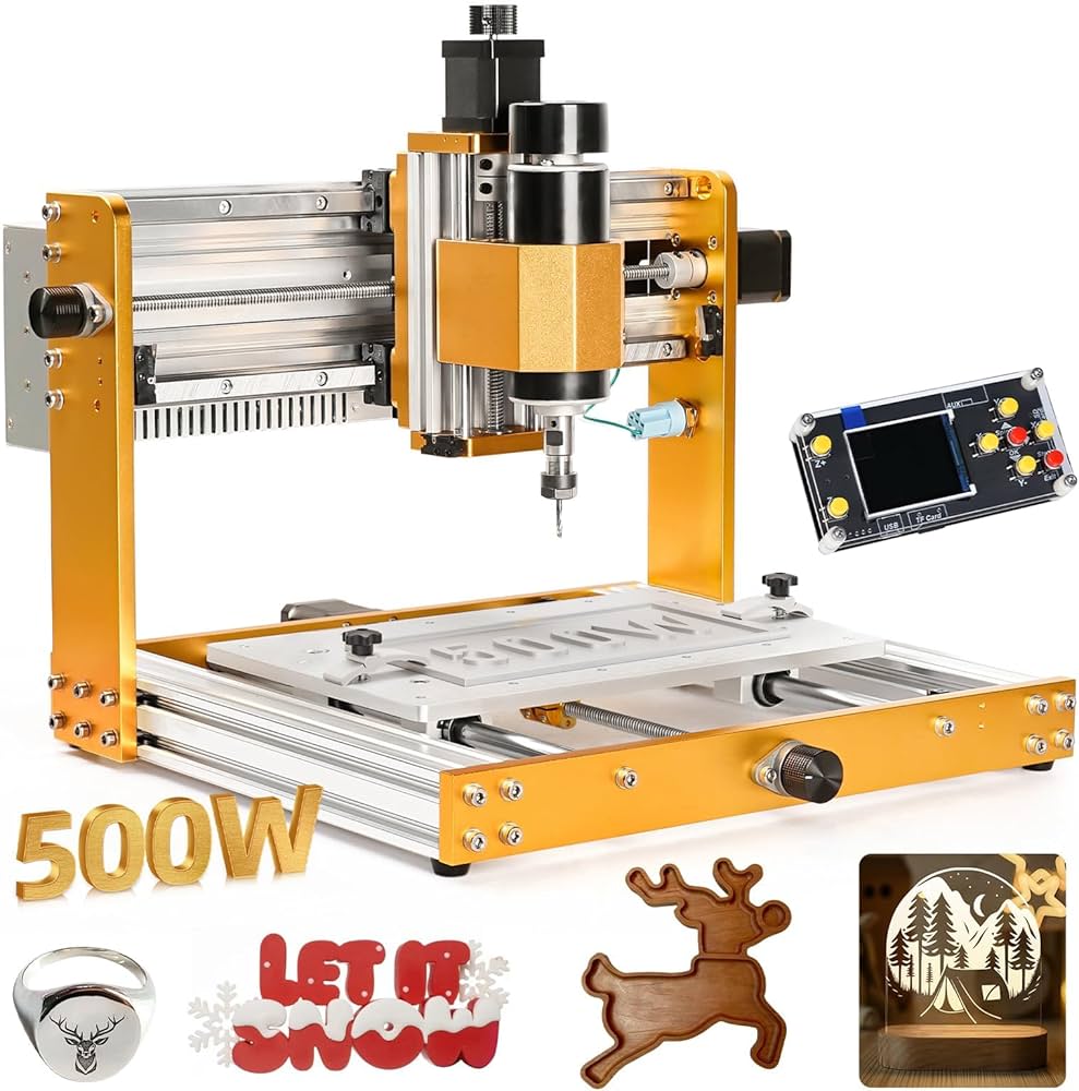Amazon | Lunyee 3018 Pro Ultra CNC フライス盤 500Wオールメタル CNC