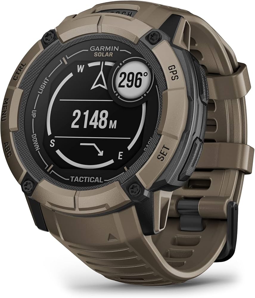 Garmin Instinct 2X Solar - Tactical Edition, Rugged GPS Smartwatch