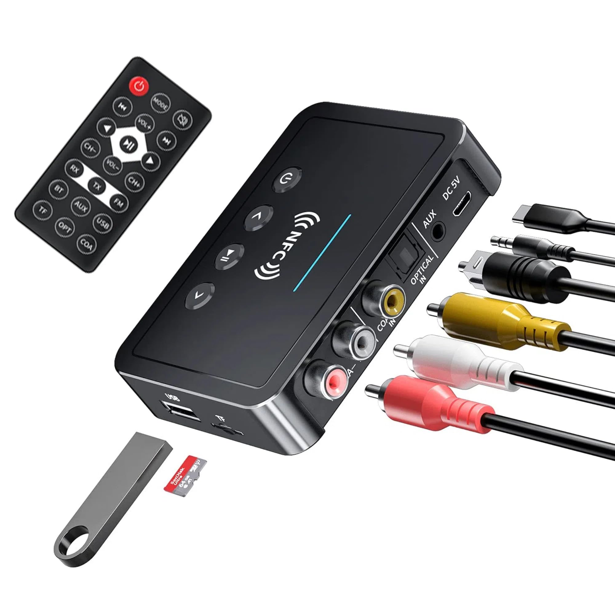 Amazon.com: Bluetooth 5.0 Adapter, Bluetooth Transmitter and