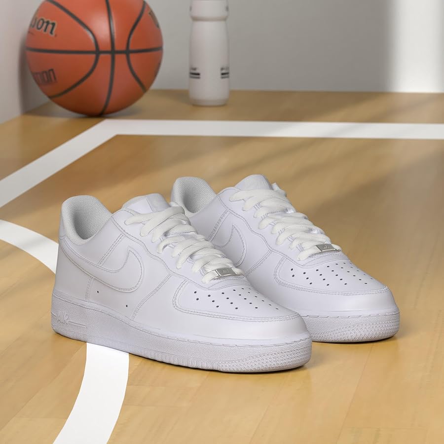 Amazon | Nike Men's Shoes Air Force 1 Mid '07 Triple White CW2289
