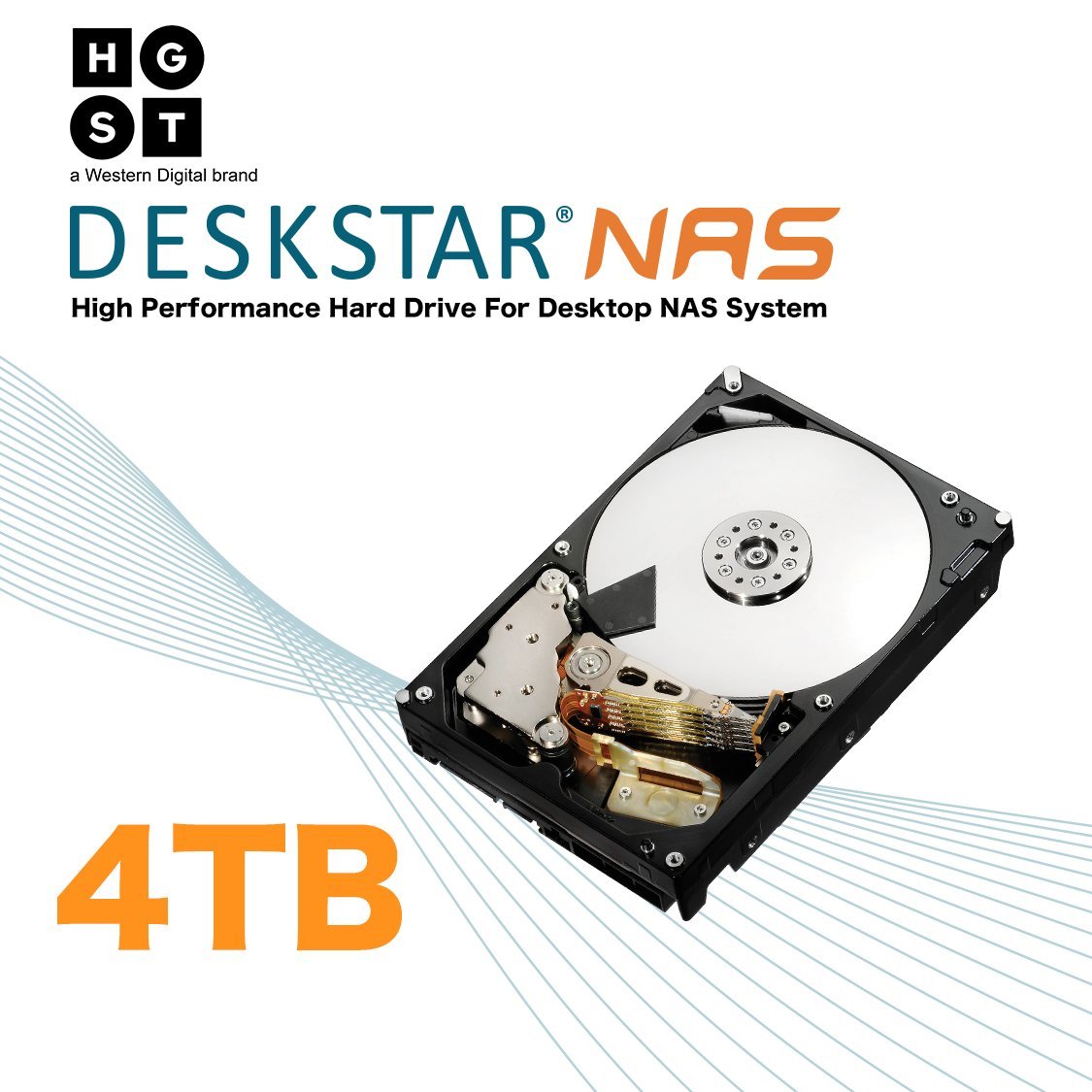HGST Deskstar 4TB SATA3 7200RPM 2台 HGST Deskstar 4TB SATA3