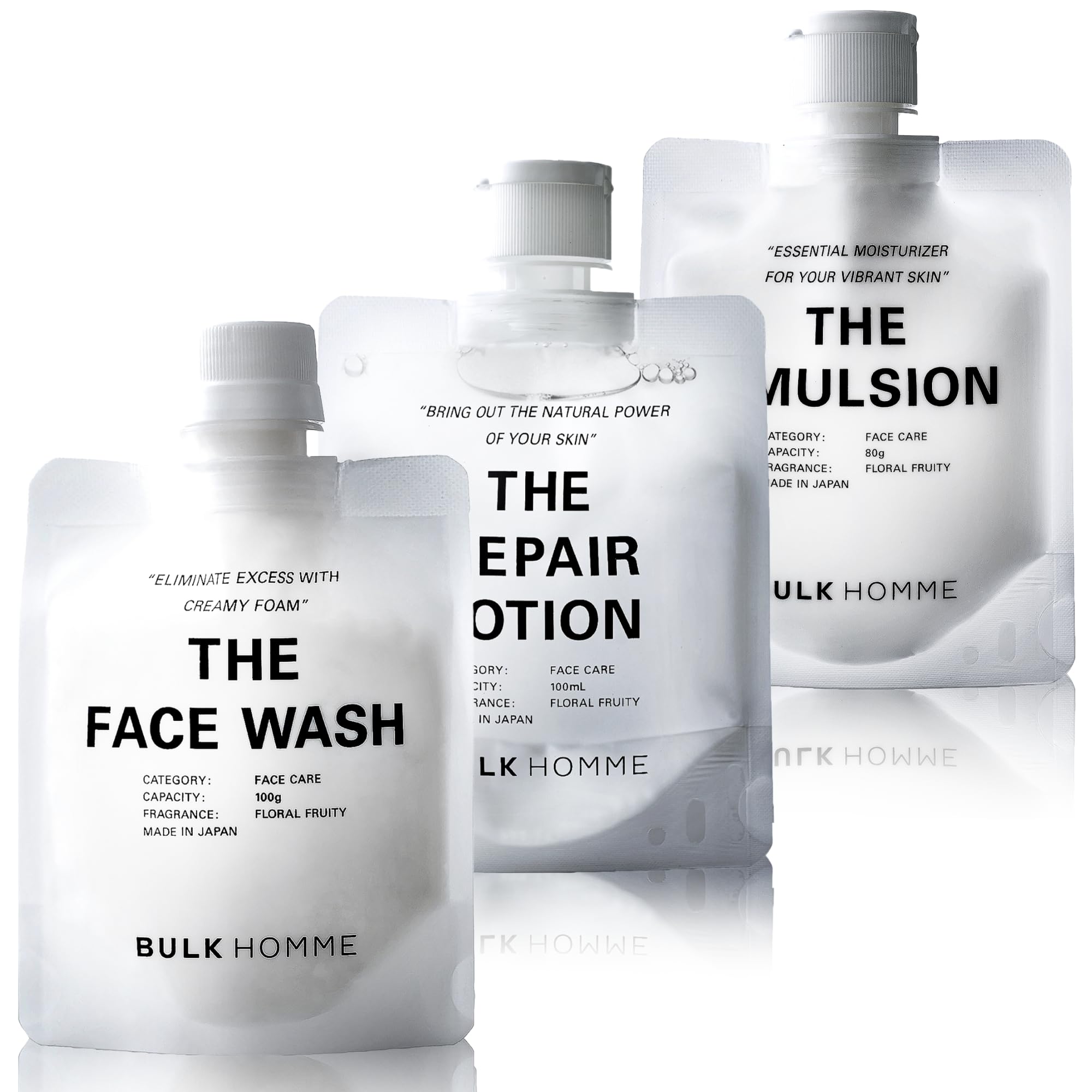 Amazon.co.jp: バルクオム 洗顔 メンズ 100g & 化粧水 100ml & 乳液