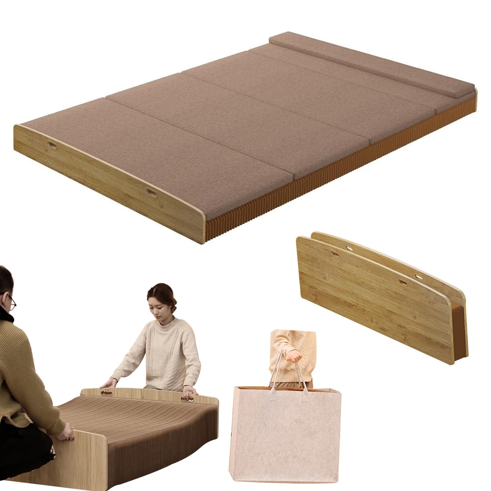 Amazon｜ペーパーベッド シングル/ダブル 伸縮式 折畳み