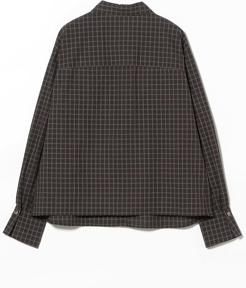Amazon.co.jp: [レイビームス] L/Sシャツ・ブラウス チェック フリル