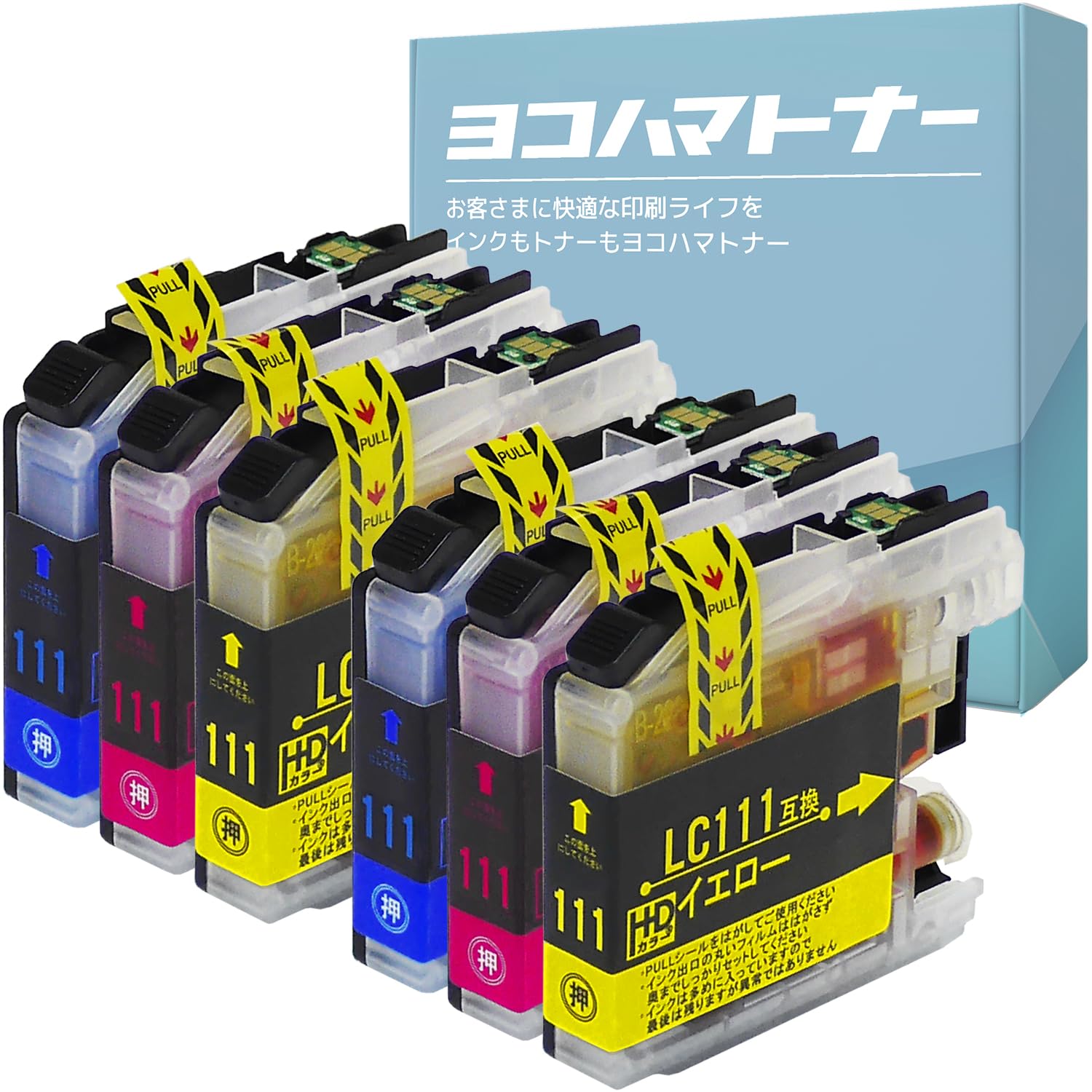 Amazon.co.jp: 【横トナ】ブラザー(Brother)用 LC111 カラー3色セット