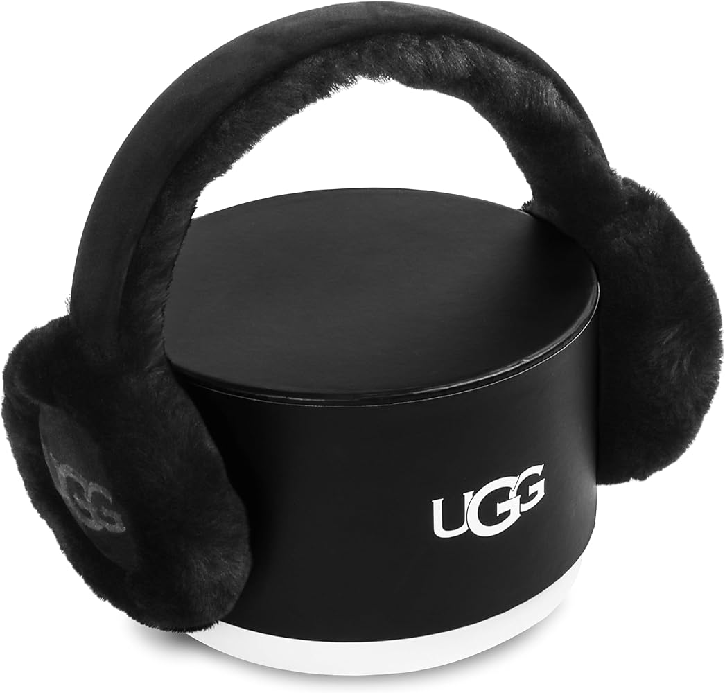 UGG Women's Water Resistant Sheepskin Earmuffs with Embroidered