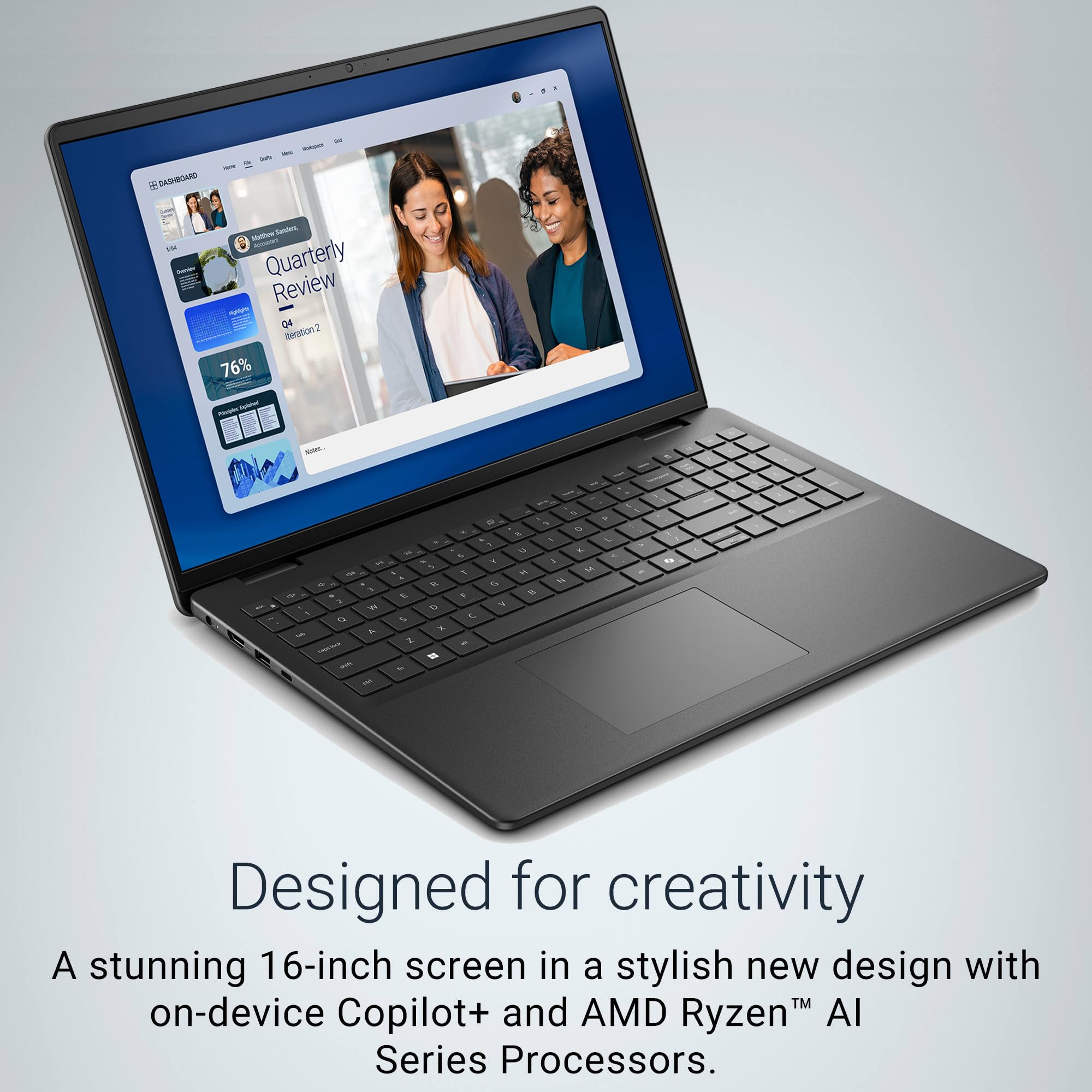 Amazon.com: Dell 16-inch Touchscreen AI Powered Laptop, AMD Ryzen