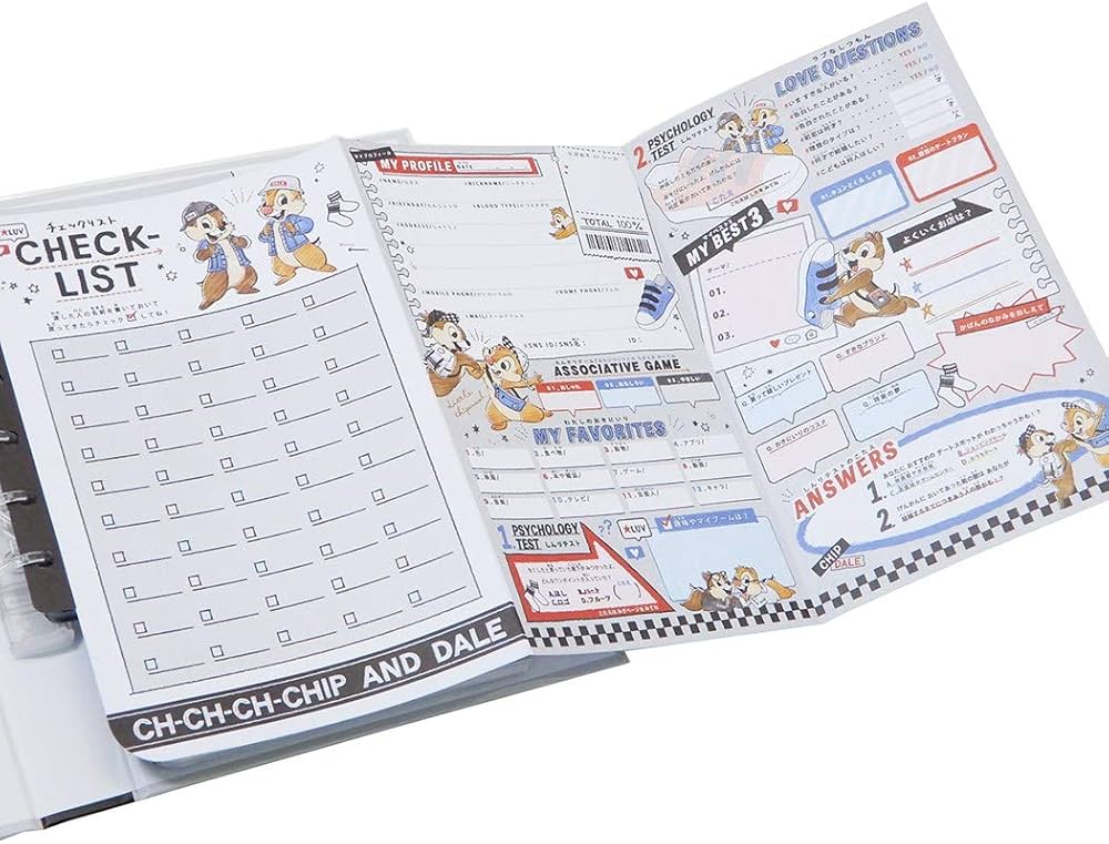 Amazon.co.jp: チップ＆デール[プロフ帳]プロフィールブックディズニー