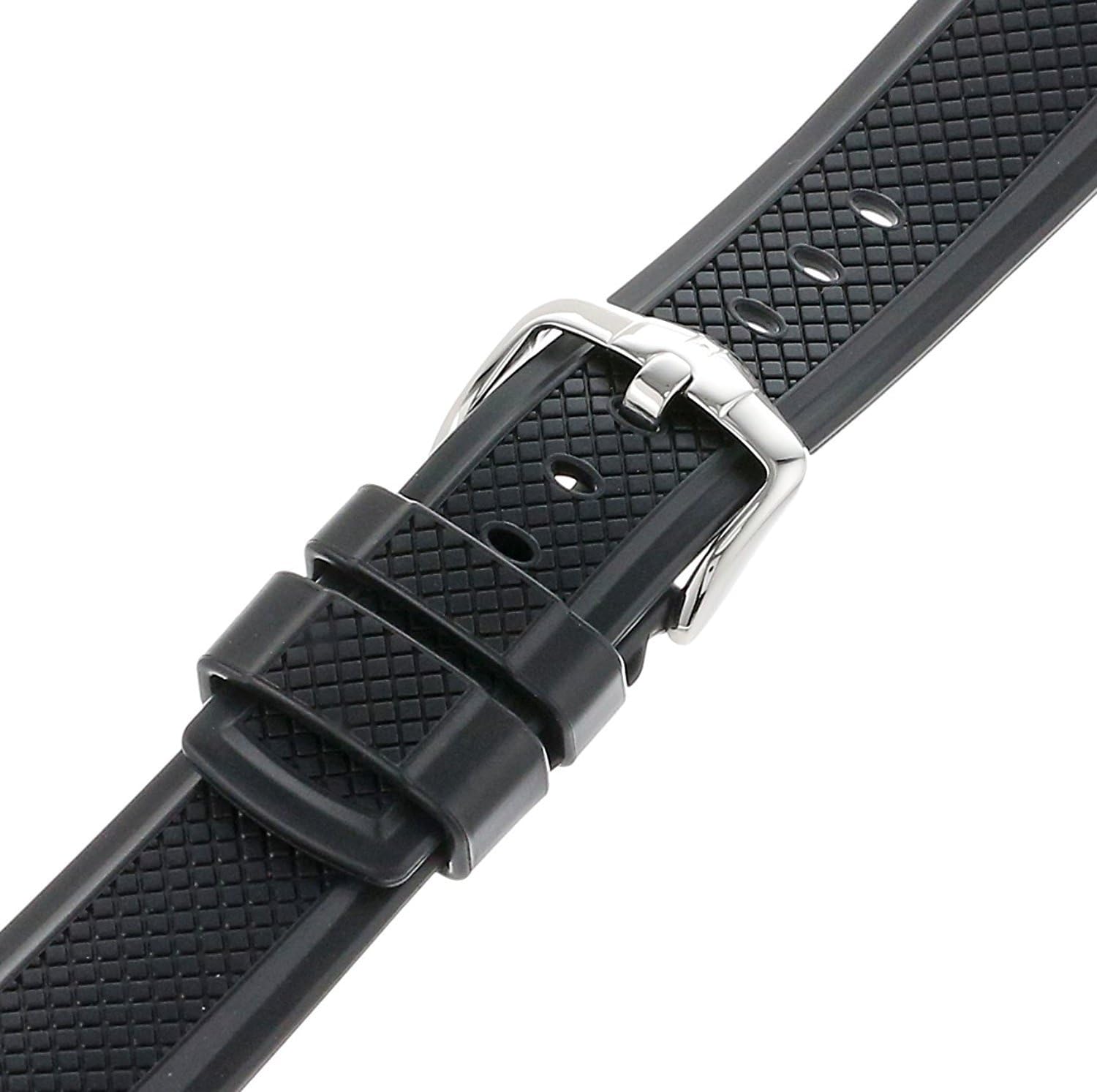 Amazon | ヒルシュ 腕時計ベルト ラバー 多数 20 22 24 ACCENT h001