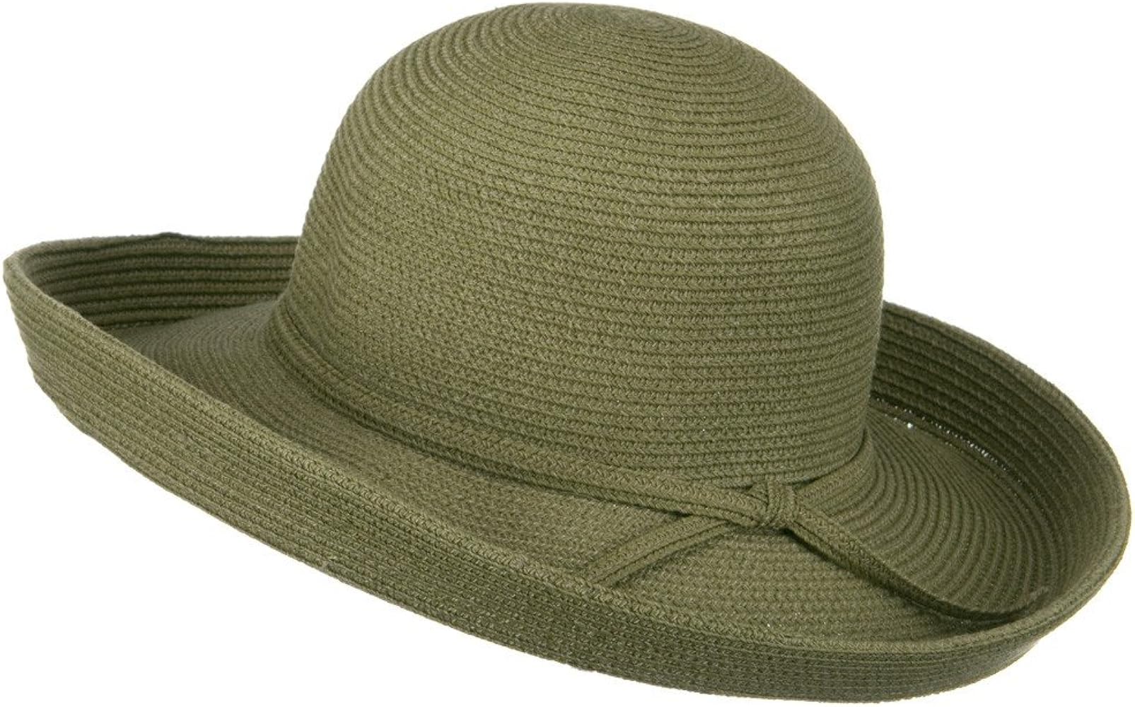 UPF 50+ Cotton Paper Braid Large Kettle Brim Hat - Sage at Amazon