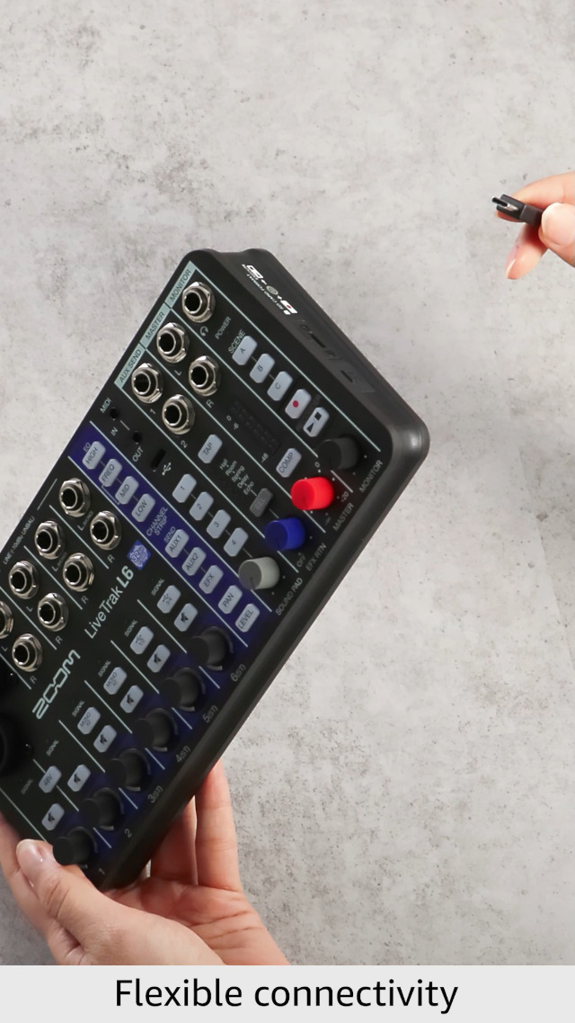 Amazon.com: Zoom LiveTrak L6 Digital Mixer/Recorder, Battery