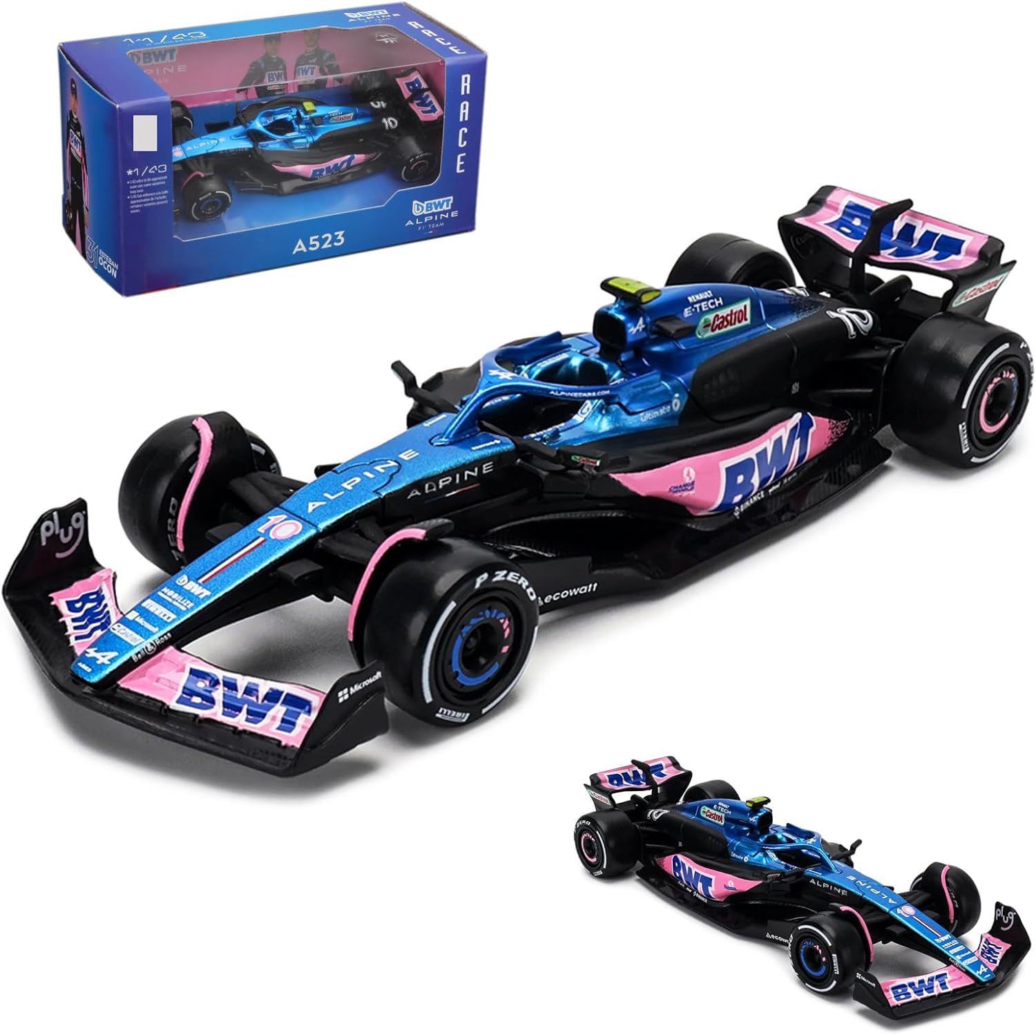 Amazon.com: HTLNUZD Bburag 1/43 2023 F1 Team A523#10 P.Gasly