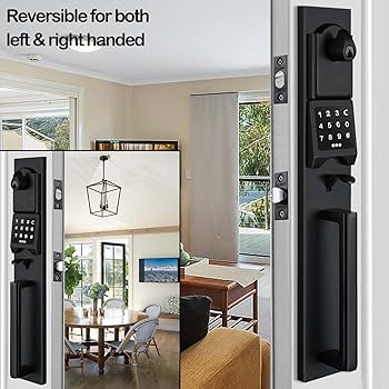 NEWBANG Digital Front Door Handleset with Keypad for Double Doors