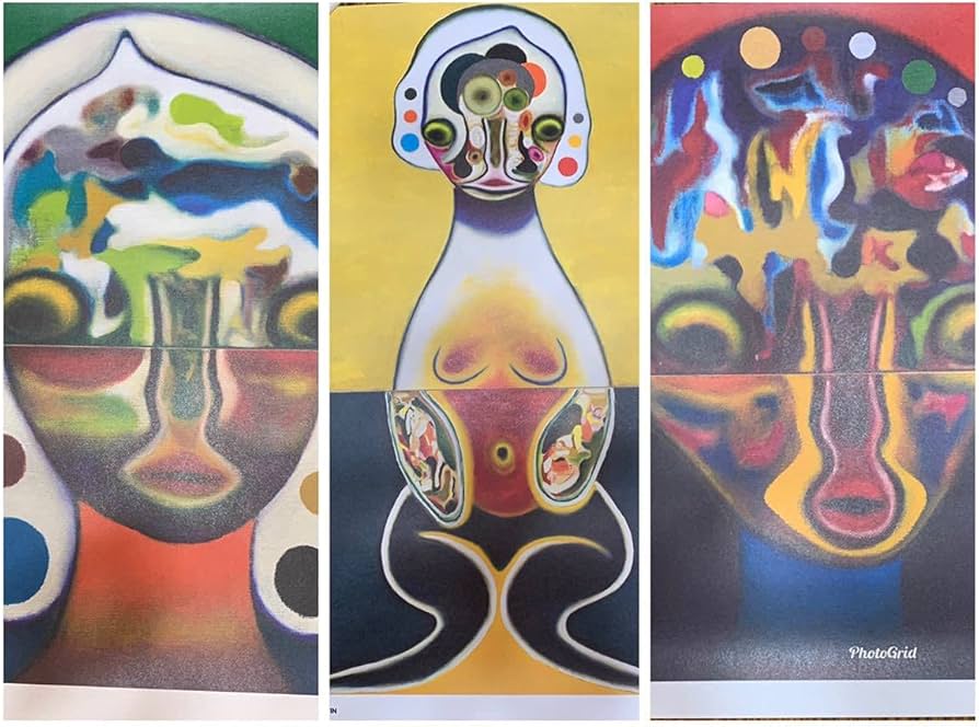 Amazon｜3枚セット限定500枚 加藤泉 ポスター untitled1 untitled2