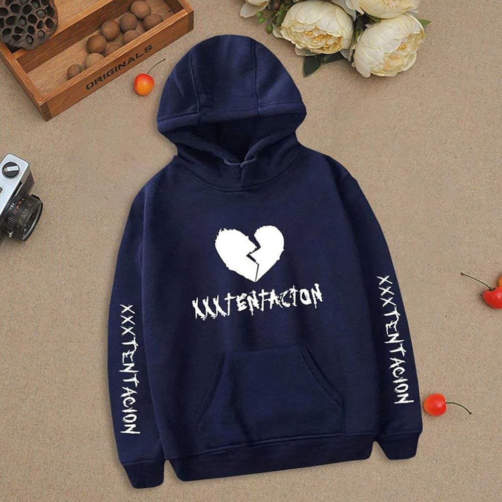 Lukitty Unisex Hoodie Sad Heart Xxxtentacion Graphic Print