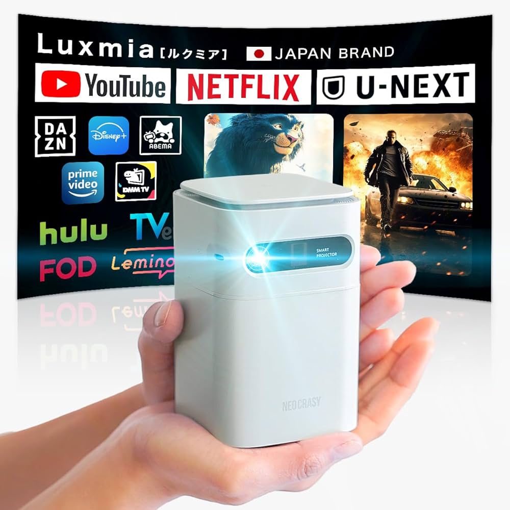 Amazon.co.jp: NEOCRASY プロジェクター 小型 Luxmia 【2025年