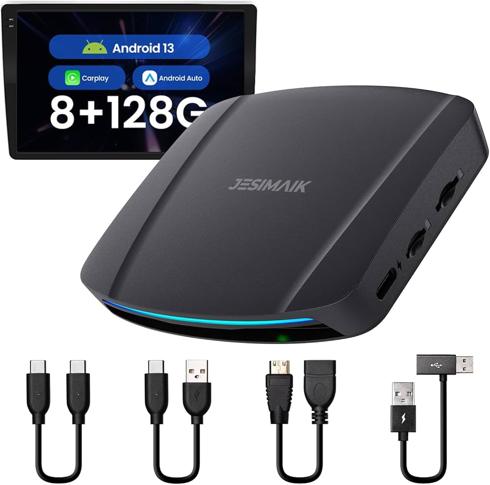 Amazon.co.jp: JESIMAIK CarPlay Ai Box 動画再生可能 画面自由分割