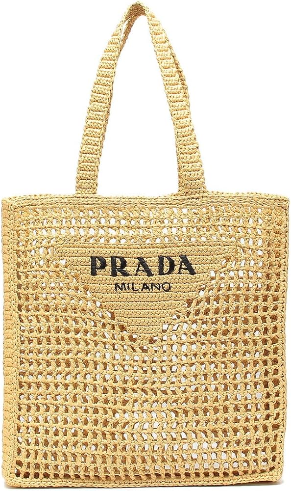 Amazon | [Prada] [プラダ] トートバッグ クロシェ ロゴ デ