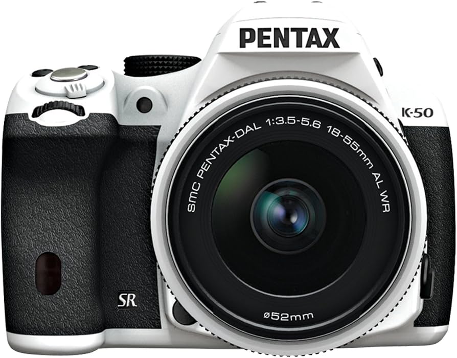 Amazon Canada: Pentax K-50 with DA L 18-55mm WR Kit, White