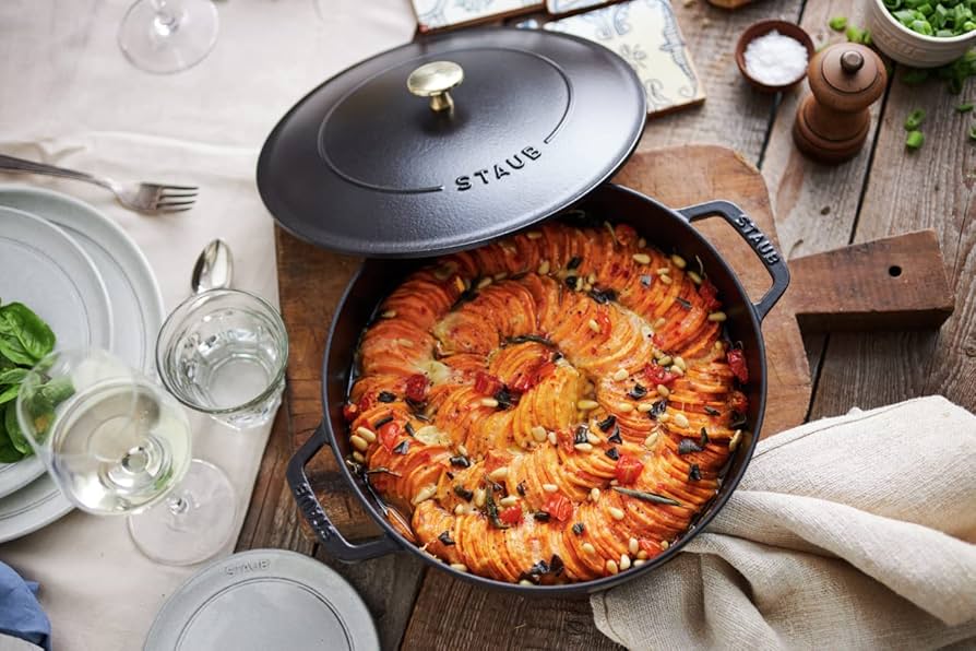 STAUB ブレイザー・ソテーパン Chistera 28 cm, 鋳鉄、リネン 楽天市場