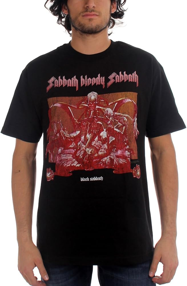 Amazon.com: Black Sabbath Sabbath Bloody (distressed) Men's T