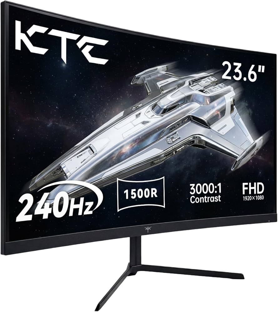 Amazon.co.jp: KTC 24インチ 湾曲ゲーミングモニター 180Hz 1ms(MPRT
