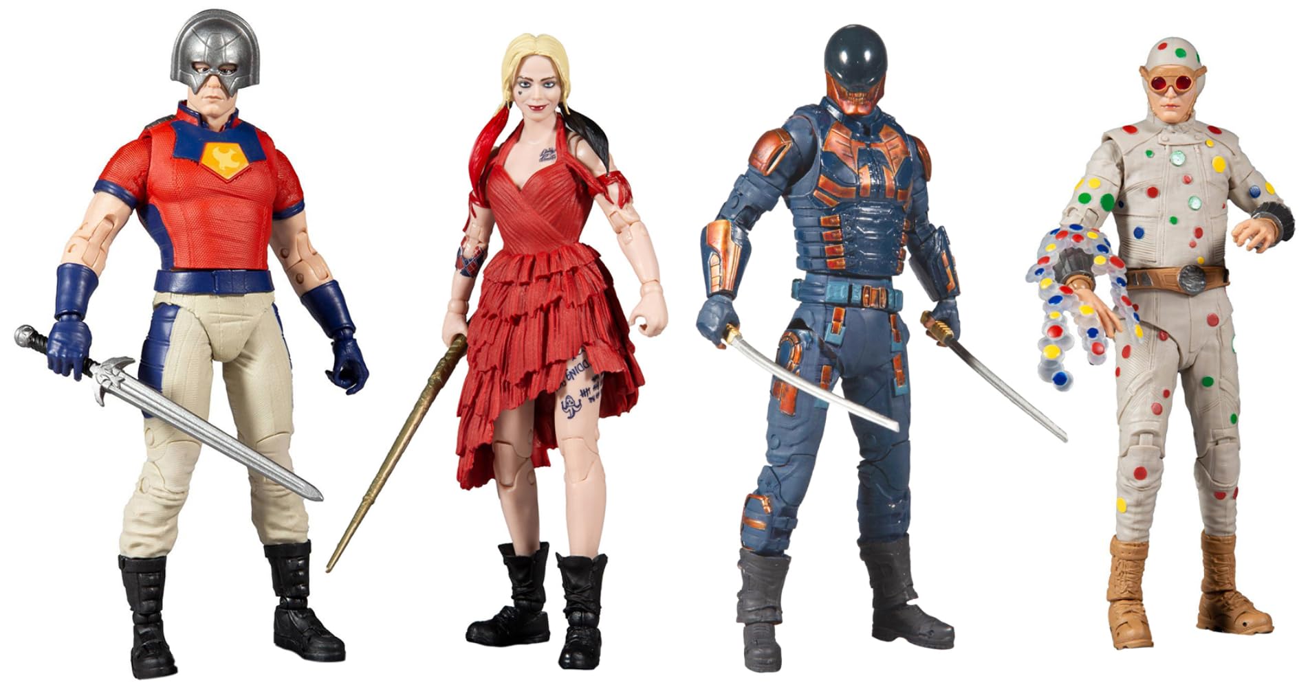 ザ・スーサイド・スクワッドDC マルチバース アクションフィギュア 4体