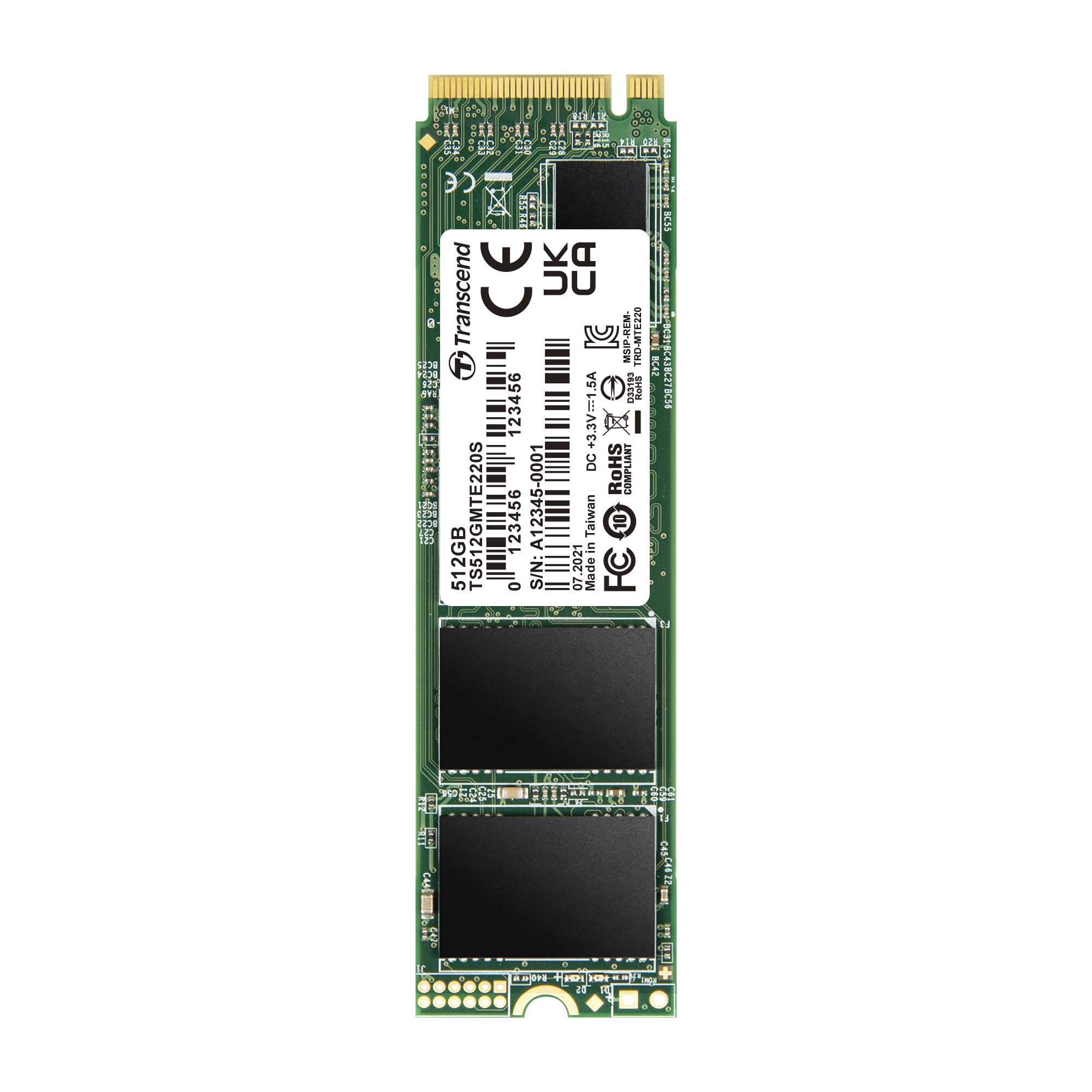Amazon.com: Transcend TS512GMTE220S 512GB M.2 NVMe PCIe Gen3x4