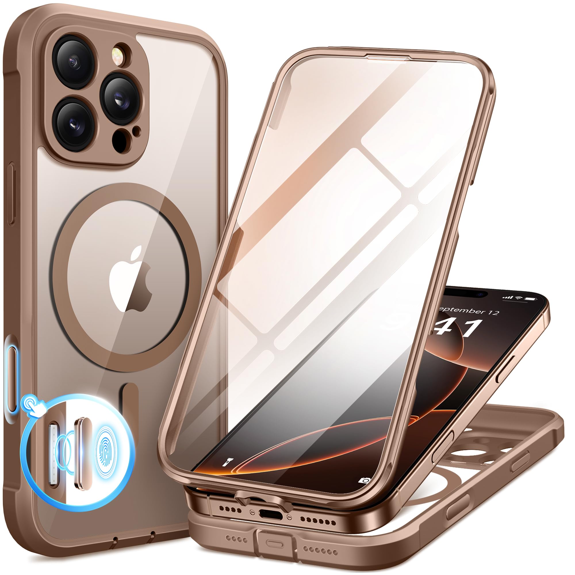 Amazon.com: BERFY for iPhone 16 Pro Max Case, Compatible with