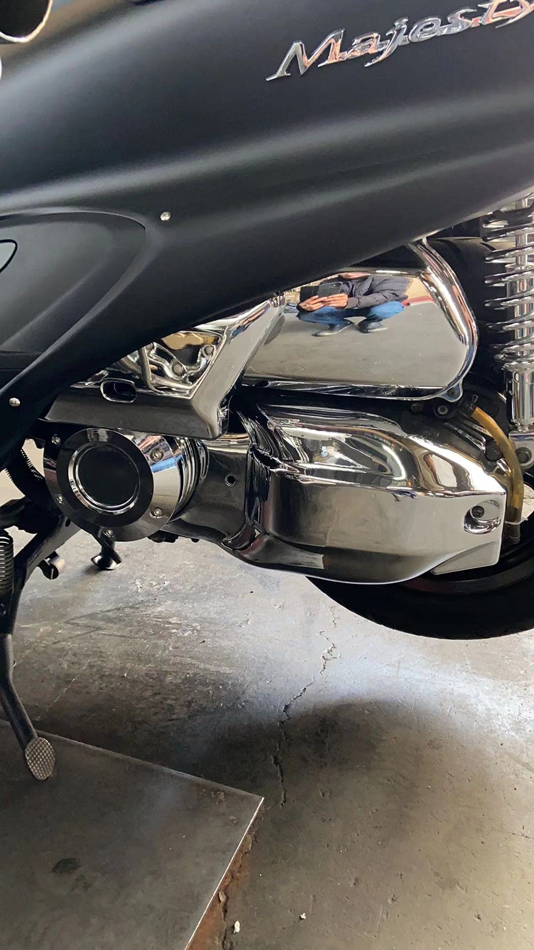 Amazon | マジェスティ 250/C SG03J メッキ クランク エアクリーナー