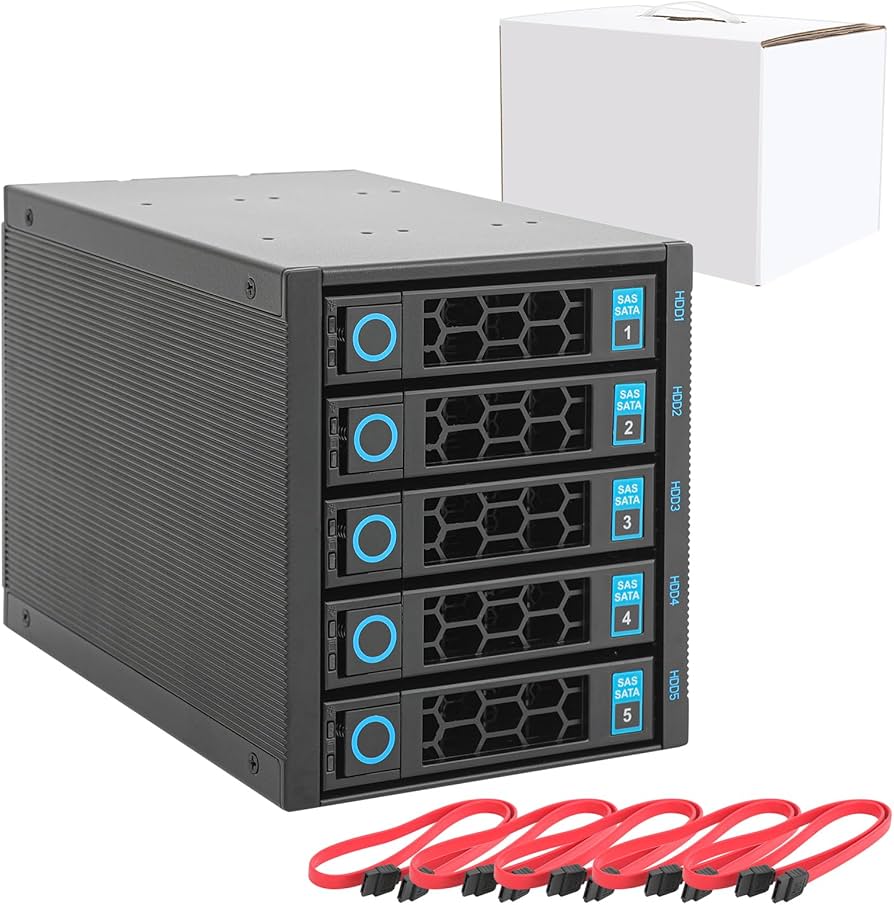 Amazon.com: RackChoice Internal Hard Drive Enclosure 5x2.5”/3.5