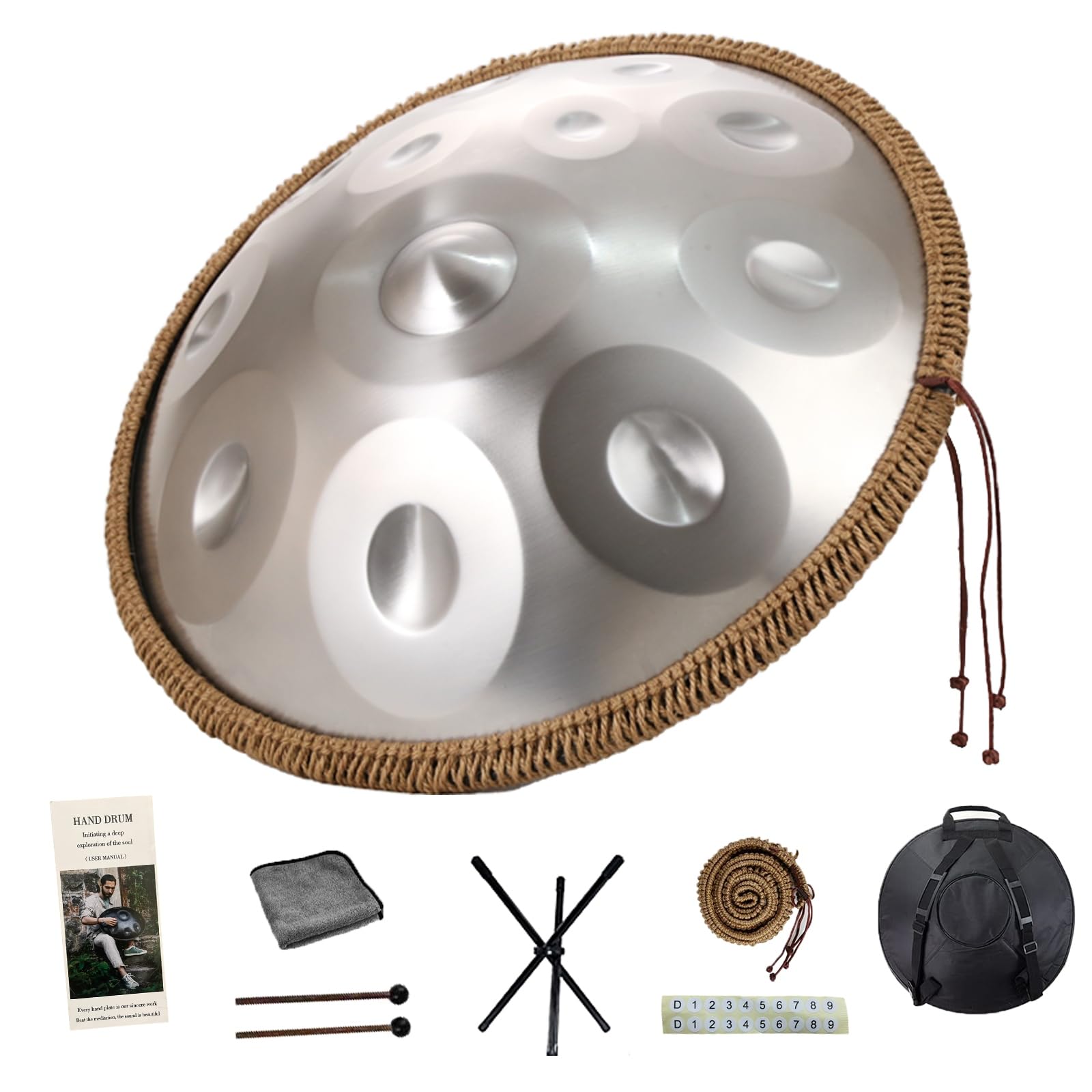 Amazon | ハンドパン 9音/10音/12音 楽器 KoKoty Handpan Drum ニ短調