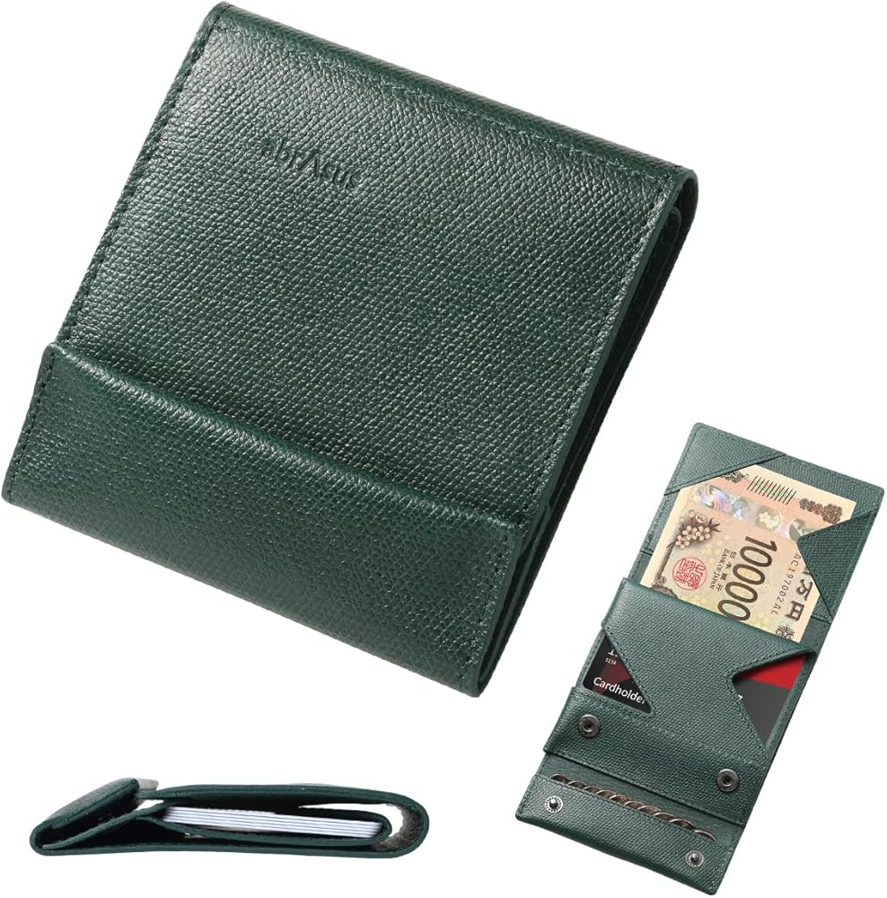 Amazon | [アブラサス] 薄い財布 レザー 薄型 メンズ レディース 財布