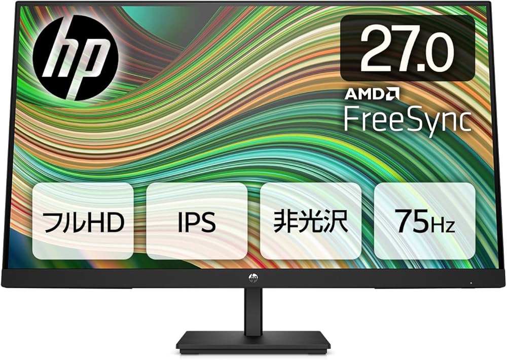 Amazon.co.jp: HP モニター V27i G5 27インチ フルHD 75Hz 5ms IPS