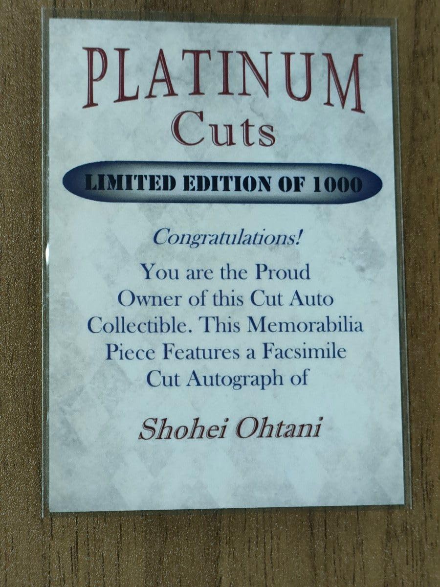 Amazon.co.jp: 大谷翔平 プリントサイン入りカード 1000枚限定