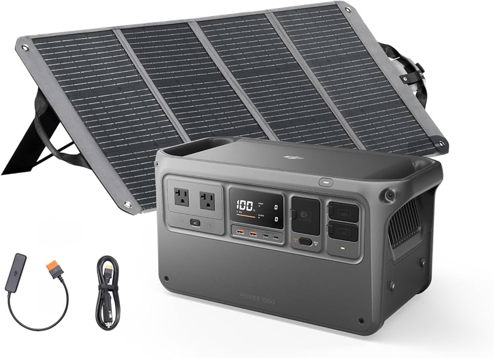 Amazon.co.jp: DJI Power 1000 ソーラーコンボ 1024Wh ポータブル電源