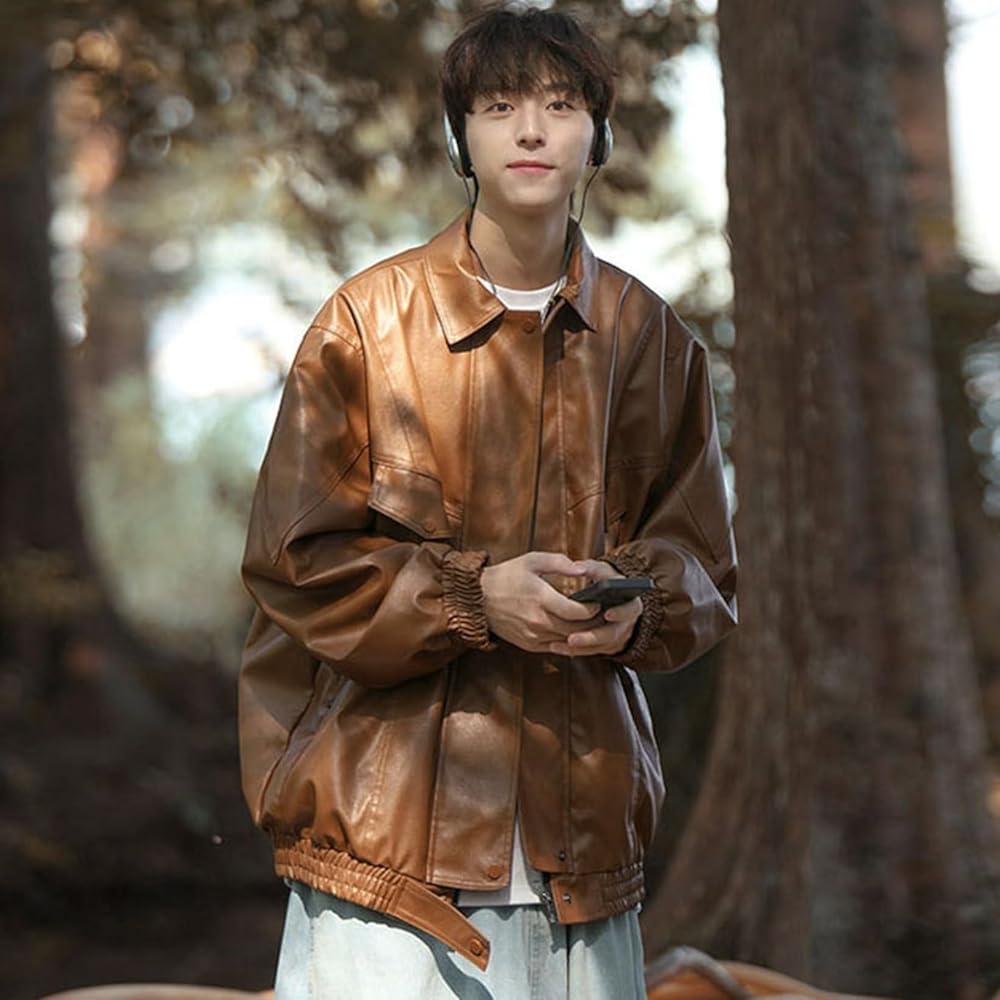 Amazon | [Sakunaca] レザージャケット メンズ ライダース PUレザー