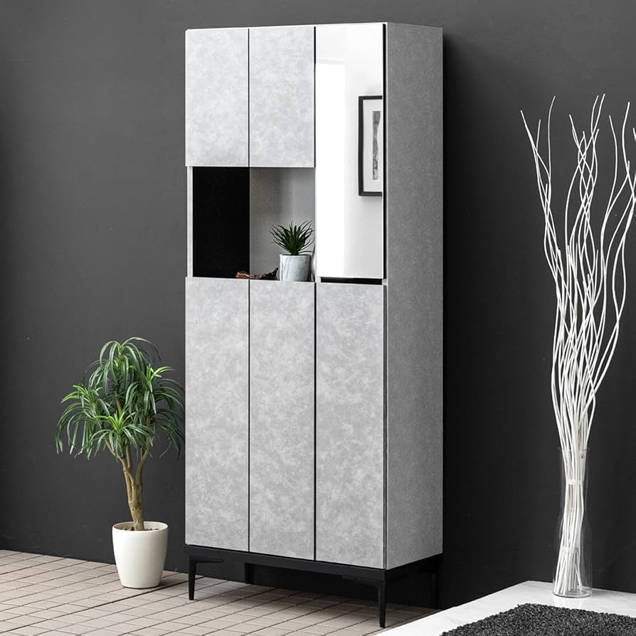 Amazon｜タンスのゲン シューズボックス 幅75㎝ 完成品 ハイタイプ