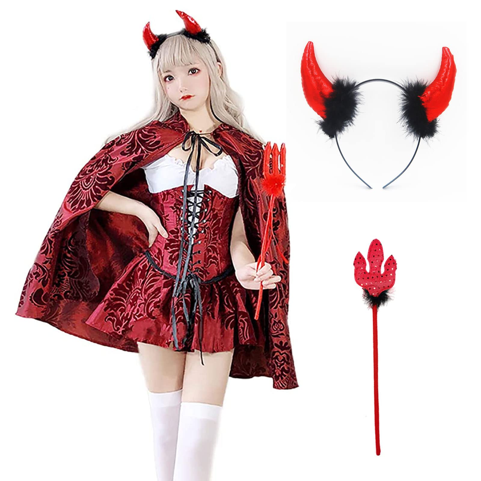 Amazon.co.jp: [EMIRIP] 小悪魔 デビル コスプレ ハロウィン 仮装
