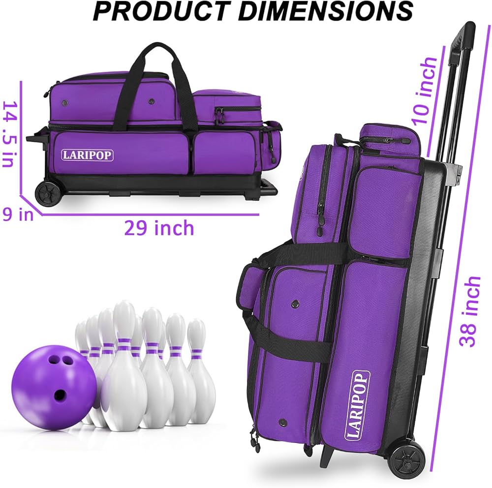 Amazon.co.jp: LARIPOP 3 ボウリングボールバッグ ホイール付き