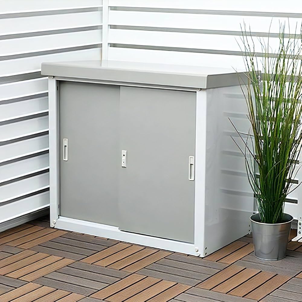 Amazon | ガーデンマスター(Gardenmaster) 物置 鍵付き サビに強い 幅