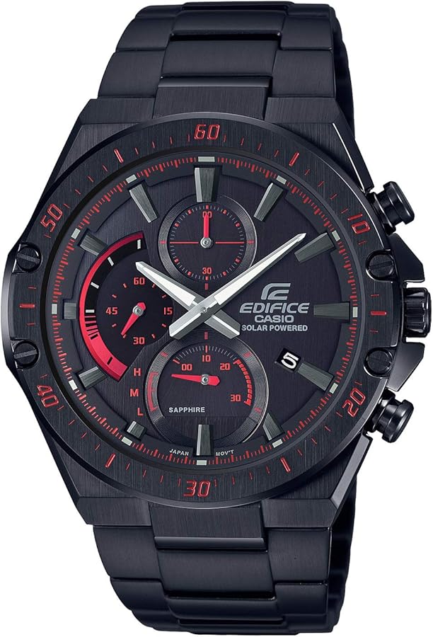 Amazon.com: Casio EFS-S560 Edifice Wristwatch, Black, Round Bezel