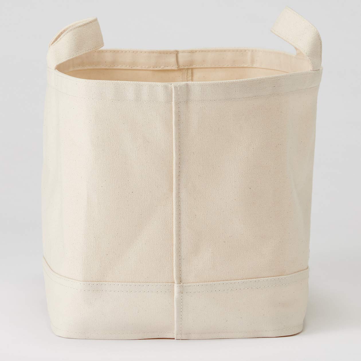 Amazon.co.jp: 無印良品 持ち手付帆布長方形バスケット・大 約幅37